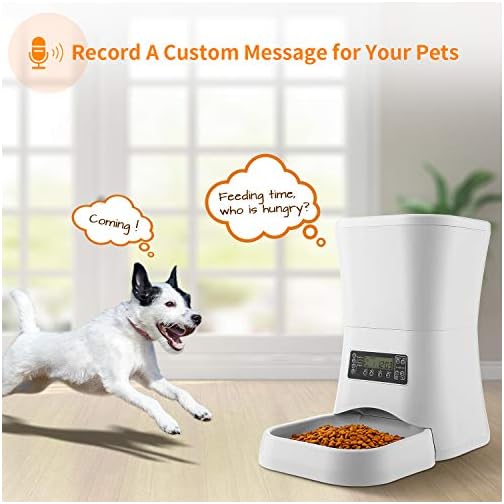 homdox automatic pet feeder food dispenser