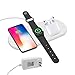 Wireless Charger Pad for New AirPods [ 3 in 1], YLEX Charging Station for Apple iWatch 4/3/2, Qi Charger for iPhone Xs Max/XR,Fast Charging for Samsung Galaxy S10/S10+ and More