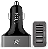 iXCC 48W 4-Port Multi USB Car Charger Adapter for iPhone 7 6s Plus, iPad Pro Air mini, Galaxy S7 S6 Edge / Plus, Note 5 4, LG, Nexus, HTC and More
