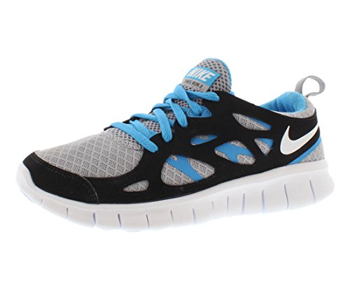 Nike New Free Run 2 GS Grey Black Kids Trainers 4.5Y US