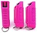 3 PACK POLICE MAGNUM OC-17 Pepper Spray 1/2oz HOT PINK Molded Keychain