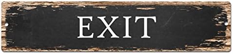 EXIT Sign Vintage Rustic Street Sign Plate Beach Bar Pub Cafe Restaurant shop Home Room Wall Door Decor sign Digital Printed