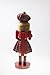 Clever Creations Traditional Wooden Scottish Red Soldier with Bagpipes Collectible Nutcracker, Festive Christmas Décor, Perfect for Shelves and Tables, 100% Wood