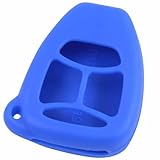 KeyGuardz Blue Rubber Keyless Entry Remote Key Fob Skin Cover Protector