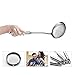 DELSON Skimmer Slotted Spoon Rustproof, Integral Forming Durable Newness 304 Stainless Steel Slotted Spoon with Vacuum Ergonomic Handle Comfortable Grip Design Strainer Ladle for Kitchen 14.9 Inch