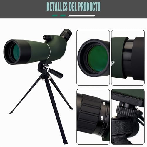 Svbony SV28 20-60x60 Zoom FMC BAK4 Waterproof Earth Telescope with Tripod and Universal Smartphone Adapter for Observation