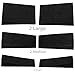 Katzco 6 Piece Rubber Furniture Stabilizer Set, Black - for Fixing Wobbly Tables, Desks, Chairs, Patio Furniture, Nightstands, Home Furniture, Outdoor and Indoor Furniture, and Office Furniture