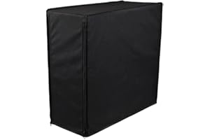 Computer Host Dust Cover 420D Oxford Cloth Protector Water-Resistant CPU Shield with Easy Zip for Desktop 2 Sizes Black(50 * 