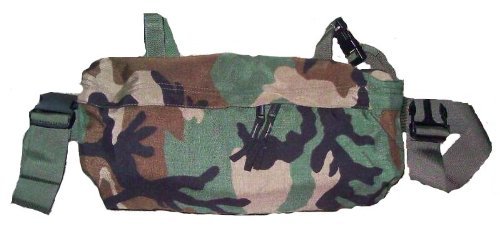 Official US Military Woodland Camo Molle Waist Pack / Butt Pouch