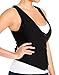 eVogues Plus Size Button Up Sleeveless Stretch Vest Black - 1X