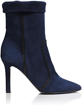 Tamara Mellon Chief Designer Jimmy Choo Rebel Boots 9 Navy/Black