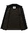 WenVen Men's Casual Canvas Cotton Military Lapel Jacket