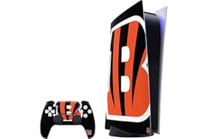 Skinit Decal Gaming Skin Compatible with PS5 Digital Edition Bundle - Officially Licensed NFL Cincinnati Bengals Large Logo Design