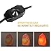 SMAGREHO Natural Himalayan Pink Crystal Salt Rock Lamp with Touch Dimmer Switch USB Plug Wooden Oak Base Perfect for Gift(3.5-5.5 lbs)