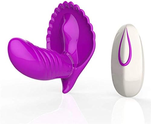 EWQ Ever Deserved Gift Adult Healthy Toy Wonderful 20 Frequency Women Shell Strapless Remote Control P-Enis Vibrato Strap Toys for Women,Purple