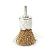 7pc Brass Wire polishing Brush Wheel & Cup Set brass cup brush with 1/4-Inch Shank 0.13mm true brass wire