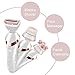 Ladies Electric Shaver Electric Razor Bikini Trimmer,3 in 1 Facial Cleansing 3D Face Massager Waterproof Electric Razor Use Wet or Dry for Leg, Underarm, Bikini Line, Facial Cleansing,Massage