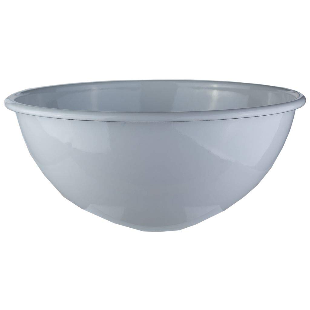 Riess, 0465-033, Fruit and Salad Bowl 26, Classic-Weiss, Diameter 26 cm, Height 12.0 cm, Capacity 4.0 litres, Enamel, White, Induction
