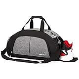 Sports Gym Bag with Wet Pocket & Shoes Compartment Travel Duffel bag for Women & Men(Grey)
