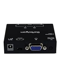 StarTech. com Conmutador st122vga 2 Port VGA Auto Switch Box con conmutación de prioridad y copia EDID, color negro