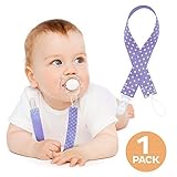 Ah Baby Pacifier Clip Holder for Soothie or Teether Wont Rust and Prevents Germs Girl 16 inch