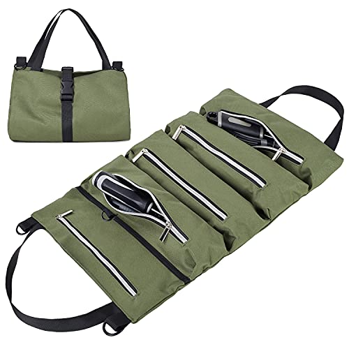 Tool Roll Bag,Hopene Turning Tool Roll Made of 600D Polyester Durable