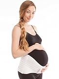 GABRIALLA Maternity Support Belt (Strong Pregnancy Support): MS-99 Large, White