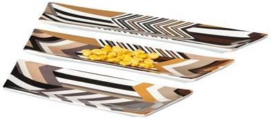 Missoni for Target 3 Piece Stripe Puzzle Brown Tray