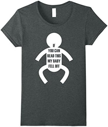 Womens If You Can Read This My Baby Fell Off Babywearing T-Shirt Medium Dark Heather