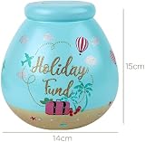 Pot Of Dreams Hand Painted Holiday Fund Save And Smash Ceramic Piggy Bank view 3