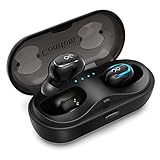 Bluetooth Headphones, Comfom True Wireless Earbuds HD Sound with Bass Mini in Ear Bluetooth Earphones Magnetic Headset with Built-in Mic and Charging Case for iPhone Samsung iPad Android