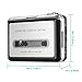 Cassette Player,Cassette Tape to MP3 Converter, Via USB Portable Cassette Tape Converter Captures MP3 Audio Music,with Headphones,Convert Walkman Tape Cassette Compatible with Mac PC Laptop (Silver)