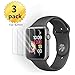 [3-Pack] Apple Watch 42mm Tempered Glass Screen Protector, Ahker Anti-Scratch, Bubble Free 2.5D 9H Hardness HD Clear Tempered Glass Screen Protector for Apple Watch 42mm Series 3/2/1 (42MM Clear)
