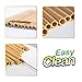 Bamboo Straws Eco-Friendly and Reusable Wooden Drinking Straws, Natural Alternative to Plastic, Zero Waste (Regular Size)
