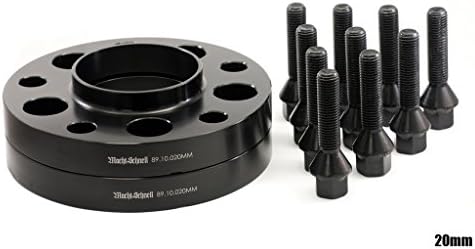 Macht Schnell Competition Wheel Spacer Kit - 20mm Hubcentric Spacers + Black Extended 14mm Lug Bolts