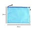 5pcs Clear Color Zippered Vinyl Mesh Documents Pouches，Waterproof Travel Pouch，Office Paper Document Bag，A4 Paper Size