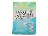 Kora Bamboo Bath Tissue 12 Rolls, 430 2-Ply Sheets, 100% Treeless, Non-recycled Materials