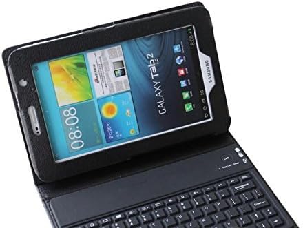 L&C® Bluetooth Keyboard Case For Samsung Galaxy 8.4 Inch Tab S Tablet Flip Stand T700 (Black)