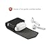 AirPods Case, [Upgraded Version] AhaStyle Premium Genuine Leather Magnet closure Flip Cover for Apple Wireless Earphone AirPods - Black