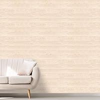 Wall Mural Vintage Wood Plank Removable Self-Adhesive Wallpaper Wall Decoration for Bedroom Living Room - 66x96 inches