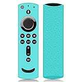 Remote Case/Cover for Fire TV Stick 4K,Protective Silicone Holder Lightweight[Anti Slip]ShockProof for Fire TV Cube/Fire TV(3rd Gen)Compatible with All-New 2nd Gen Alexa Voice Remote Control-Turquoise