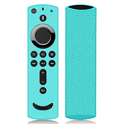 Remote Case/Cover for Fire TV Stick 4K,Protective Silicone Holder Lightweight[Anti Slip]ShockProof for Fire TV Cube/Fire TV(3rd Gen)Compatible with All-New 2nd Gen Alexa Voice Remote Control-Turquoise