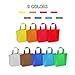 TANGDIAABBCC Zymise Party Favor Gift Bags with Handles, 9 Colors Non-Woven Party Gift Tote Bags Treat Bags, Pack of 62