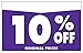 Adlife Office Retail Store Signs – Card Stock Product Display Signs - Retail Sale Signs/Retail Tags - 'Percentage Off' Retail Signs - 5.5
