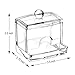 Cotton Swab Holder,Qtip Holder Dispenser Clear Plastic Acrylic Jar for Cotton Ball,Cotton Swab,Q-Tips,Makeup Storage Holder Box Organizer Container with Lid …