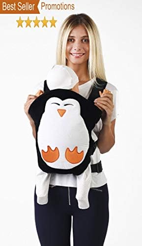 Ergonomic Baby Carrier Soft Breathable Baby Carriers Backpack Front and Back for Infants - Cute Animals - Penguin