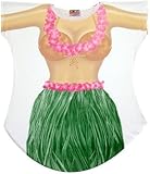 Hula Girl Bikini Cover up T-shirt Lady's Fun Wear