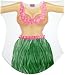 Hula Girl Bikini Cover up T-shirt Lady's Fun Wear