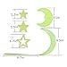 Luminous Sticker Glow in Dark 275 pcs Fluorescent Easy Peel and Stick Stars Meteors Moons Clouds for Wall and Ceiling of Baby Kids Room