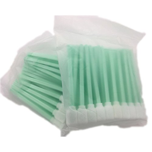 Cleanmo 5" Large Rectangular Solvent Foam Tip Cleaning Swab, Pack of 50, for Printer Print Head,Roland, Canon, Epson, HP, Mutoh, Mimaki, Inject/Thermal Printer - Thumbnail 2